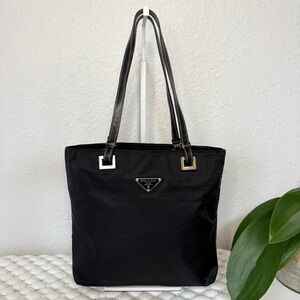 PRADA Small Tote Shoulder Handbag Tessuto Nylon Black
